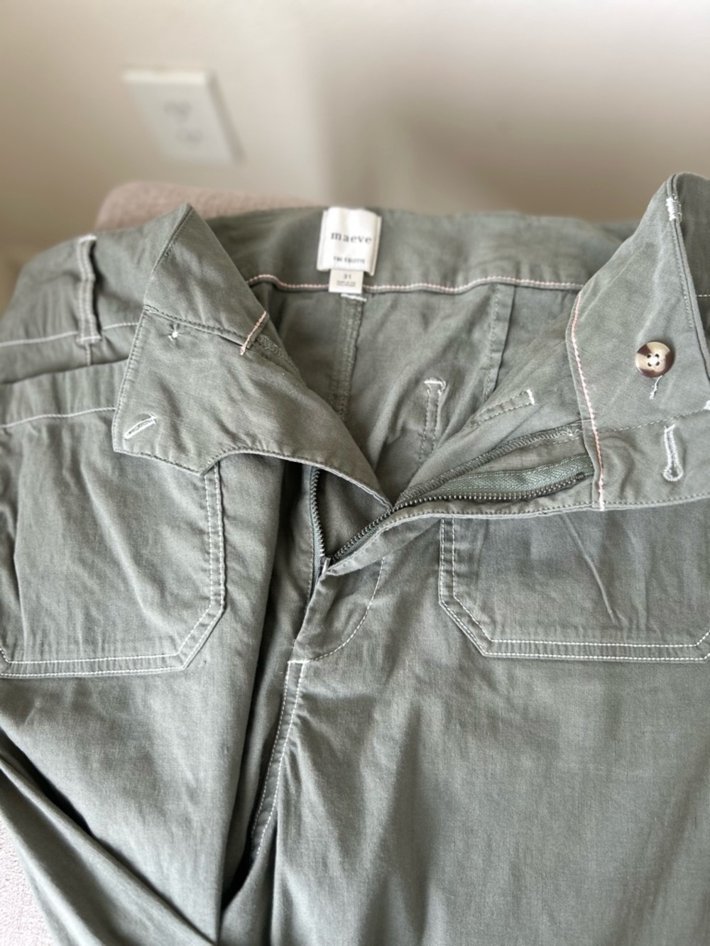Cool Girl Utility Anthropologie Maeve pants - Picture 3 of 4